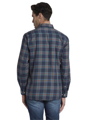 blue checkered casual shirt - 17670297 - Standard Image - 4