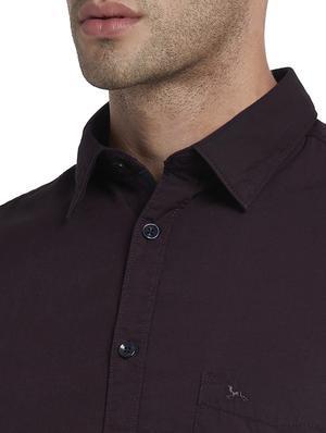purple solid casual shirt - 17670302 - Standard Image - 6