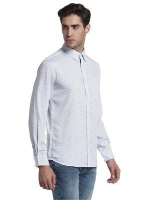 white printed casual shirt - 17670305 - Standard Image - 3