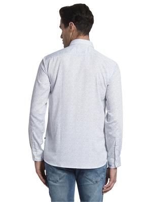 white printed casual shirt - 17670305 - Standard Image - 4