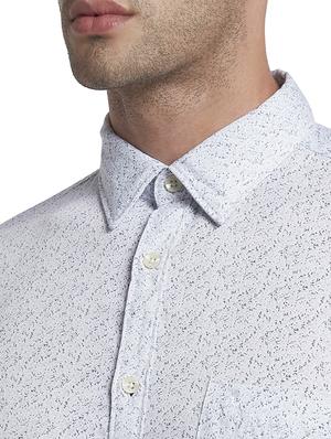 white printed casual shirt - 17670305 - Standard Image - 6