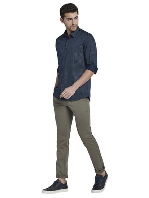 blue printed casual shirt - 17670315 - Standard Image - 5