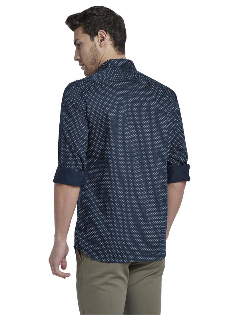 blue printed casual shirt - 17670315 - Zoom Image - 4
