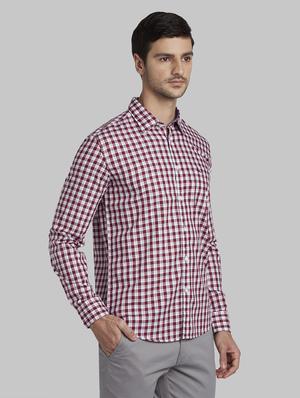 red checkered casual shirt - 17670332 - Standard Image - 3