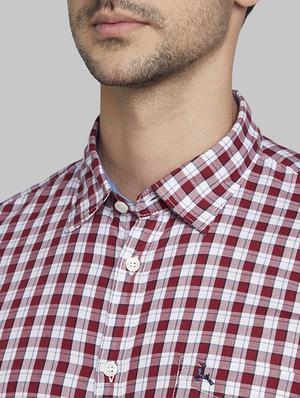 red checkered casual shirt - 17670332 - Standard Image - 6