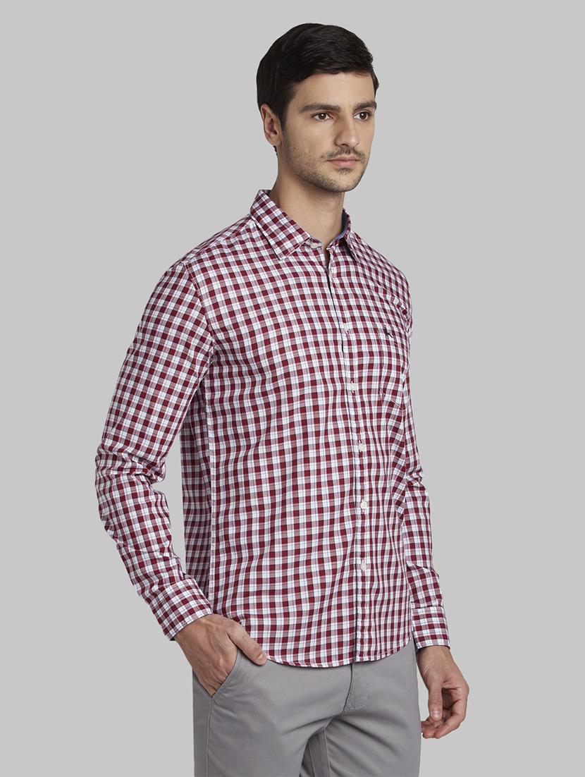 red checkered casual shirt - 17670332 - Zoom Image - 3