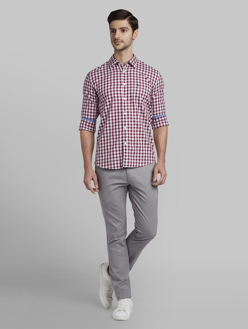 red checkered casual shirt - 17670332 - Zoom Image - 5