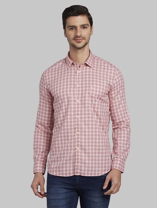 red checkered casual shirt - 17670337 - Standard Image - 1