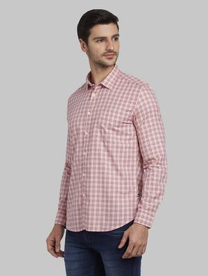 red checkered casual shirt - 17670337 - Standard Image - 3
