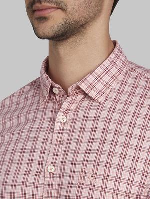 red checkered casual shirt - 17670337 - Standard Image - 6