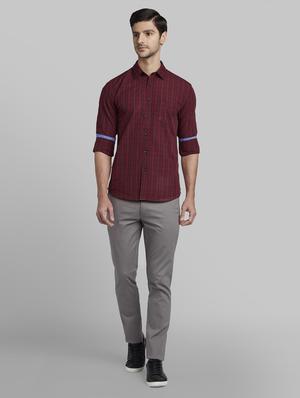 red checkered casual shirt - 17670340 - Standard Image - 5