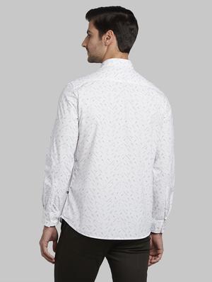 white printed casual shirt - 17670345 - Standard Image - 4