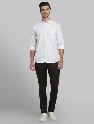 white printed casual shirt - 17670345 - Standard Image - 5