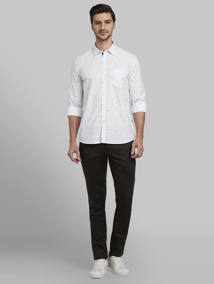 white printed casual shirt - 17670345 - Zoom Image - 5