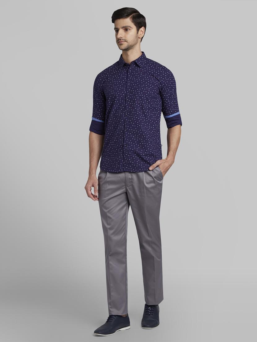 blue printed casual shirt - 17670350 - Zoom Image - 5