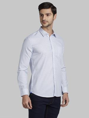 white printed casual shirt - 17670355 - Standard Image - 2
