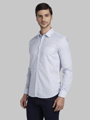 white printed casual shirt - 17670355 - Standard Image - 3