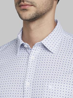 white printed casual shirt - 17670355 - Standard Image - 6