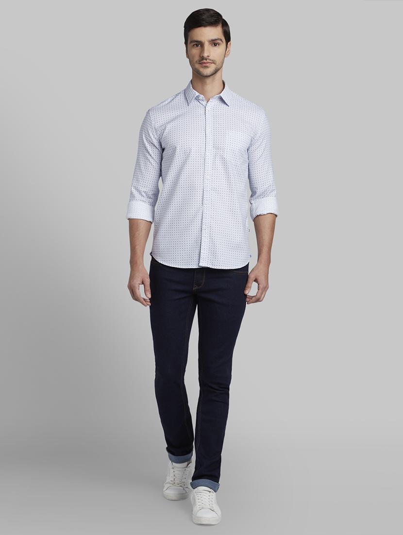 white printed casual shirt - 17670355 - Zoom Image - 5
