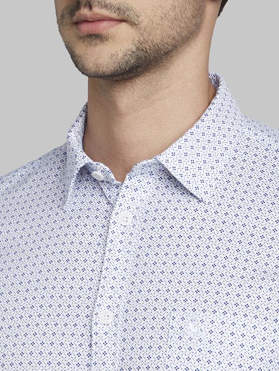 white printed casual shirt - 17670355 - Zoom Image - 6