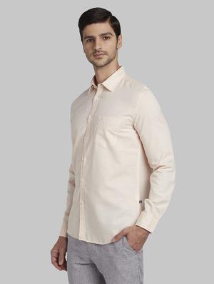 orange solid casual shirt - 17670360 - Standard Image - 2