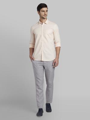 orange solid casual shirt - 17670360 - Standard Image - 5