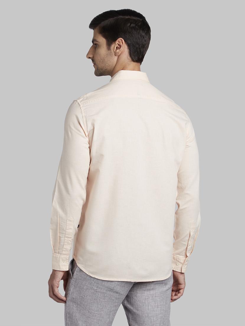 orange solid casual shirt - 17670360 - Zoom Image - 4