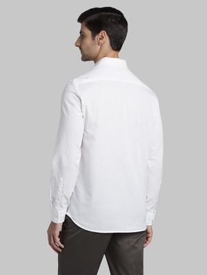 white solid casual shirt - 17670362 - Standard Image - 4