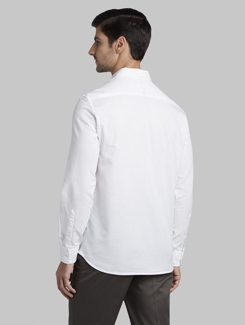 white solid casual shirt - 17670362 - Zoom Image - 4