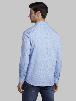 blue printed casual shirt - 17670367 - Standard Image - 4