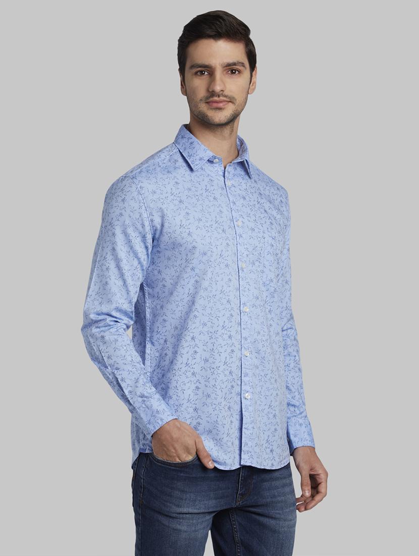 blue printed casual shirt - 17670367 - Zoom Image - 2