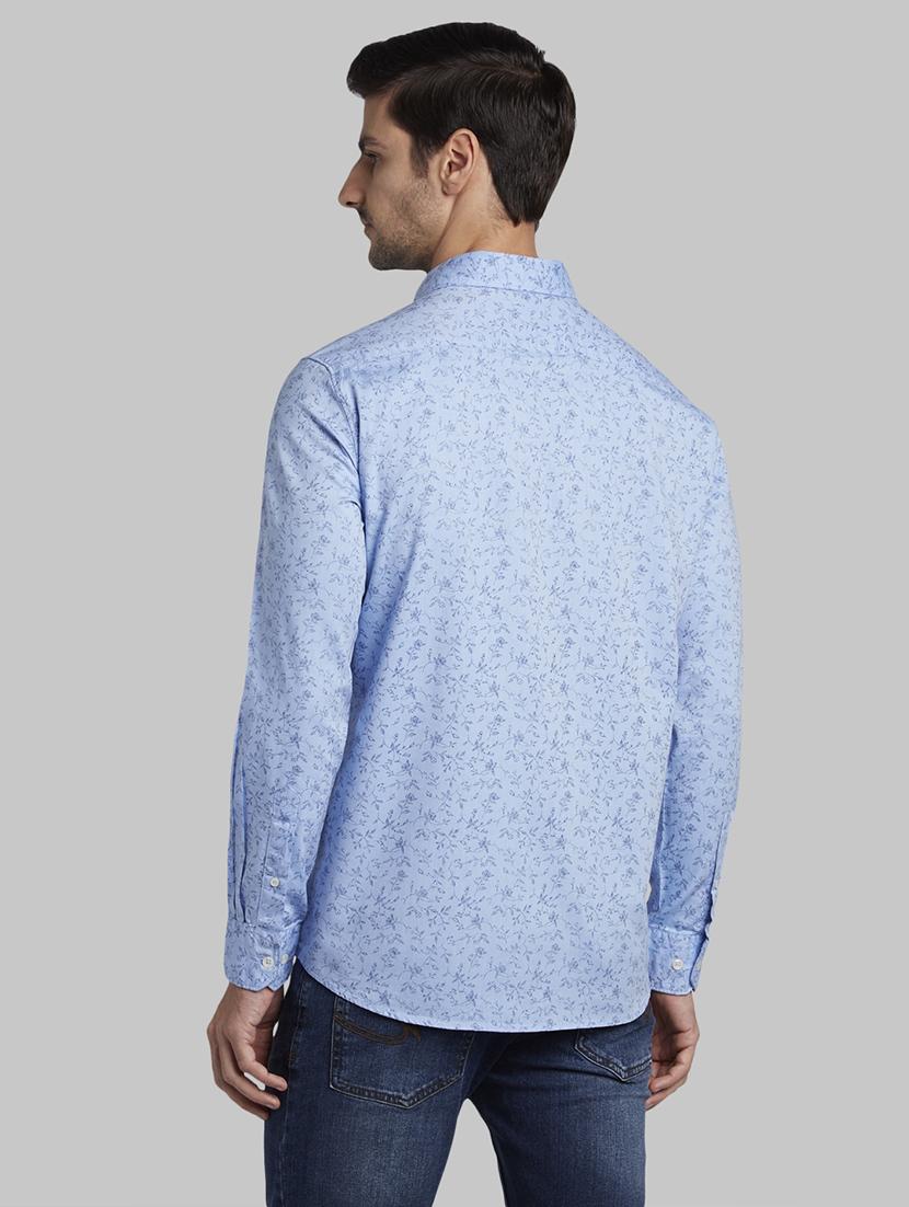blue printed casual shirt - 17670367 - Zoom Image - 4