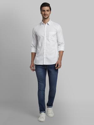 white printed casual shirt - 17670371 - Standard Image - 5