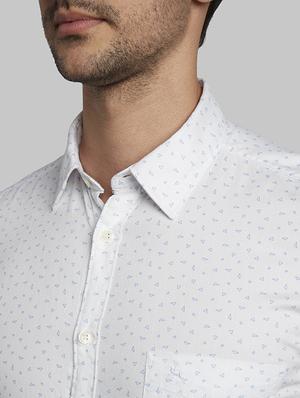 white printed casual shirt - 17670371 - Standard Image - 6