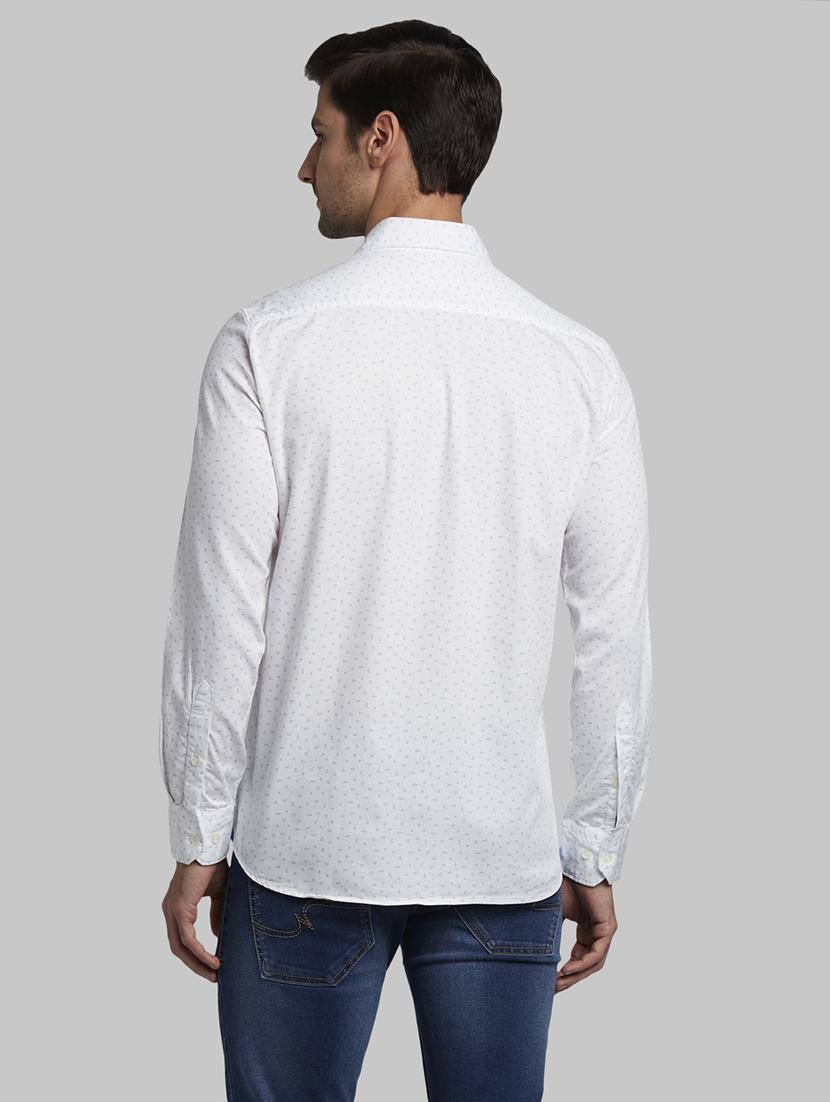 white printed casual shirt - 17670371 - Zoom Image - 4