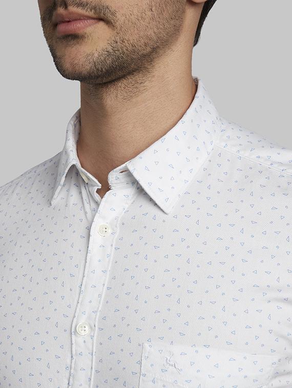 white printed casual shirt - 17670371 - Zoom Image - 6