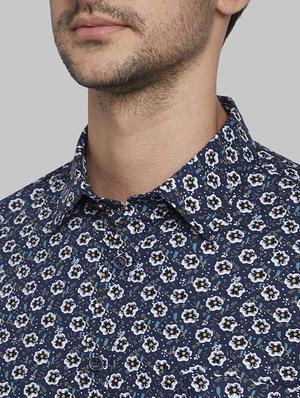 blue floral casual shirt - 17670395 - Standard Image - 6