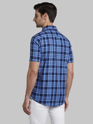 blue checkered casual shirt - 17670406 - Standard Image - 4