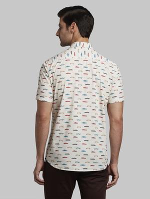 off-white printed casual shirt - 17670427 - Standard Image - 4