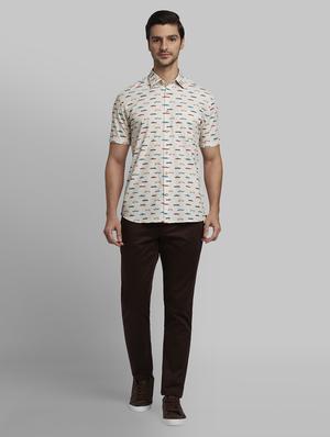 off-white printed casual shirt - 17670427 - Standard Image - 5