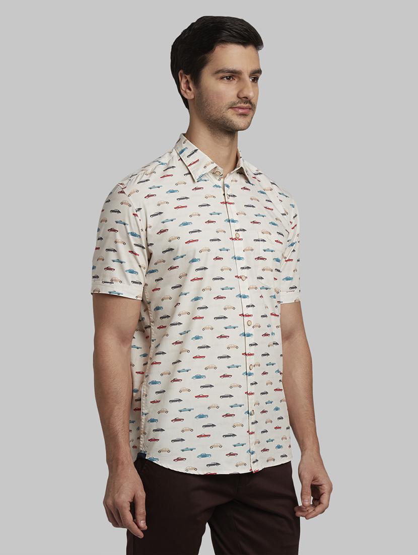 off-white printed casual shirt - 17670427 - Zoom Image - 2