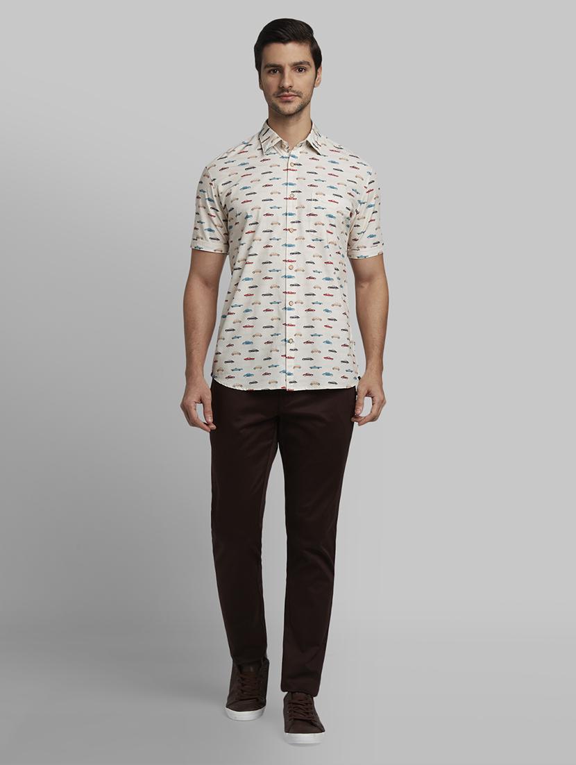 off-white printed casual shirt - 17670427 - Zoom Image - 5