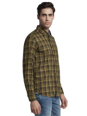 brown checkered casual shirt - 17670437 - Standard Image - 2