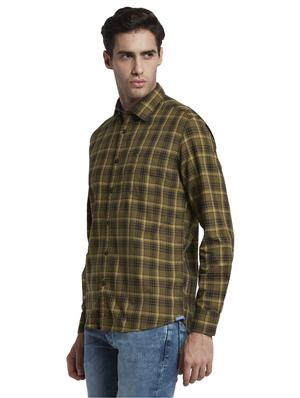 brown checkered casual shirt - 17670437 - Standard Image - 3