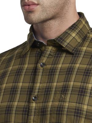 brown checkered casual shirt - 17670437 - Standard Image - 6