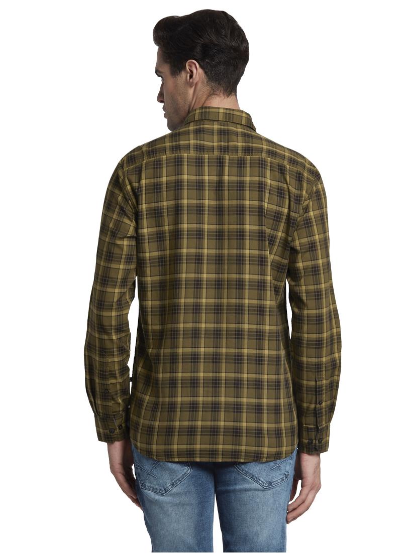 brown checkered casual shirt - 17670437 - Zoom Image - 4