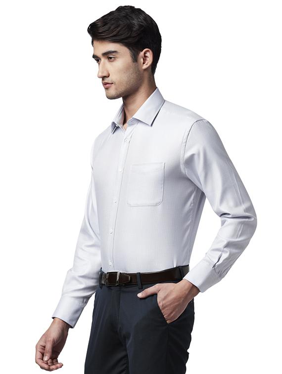 purple self design formal shirt - 17670441 - Zoom Image - 2