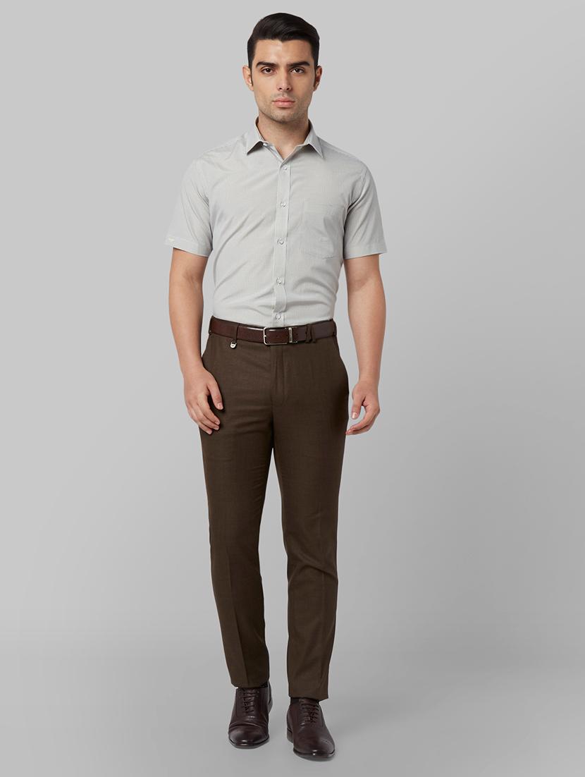 yellow checkered formal shirt - 17670443 - Zoom Image - 4