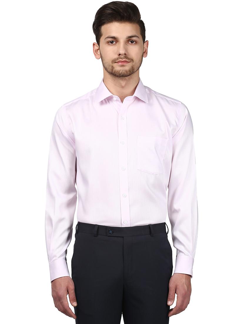 pink self design formal shirt - 17670452 - Zoom Image - 1