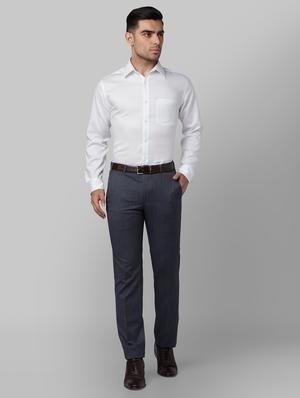 white solid formal shirt - 17670461 - Standard Image - 4